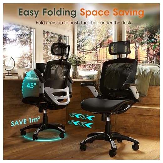 GABRYLLY Ergonomic Office Chair with Headrest