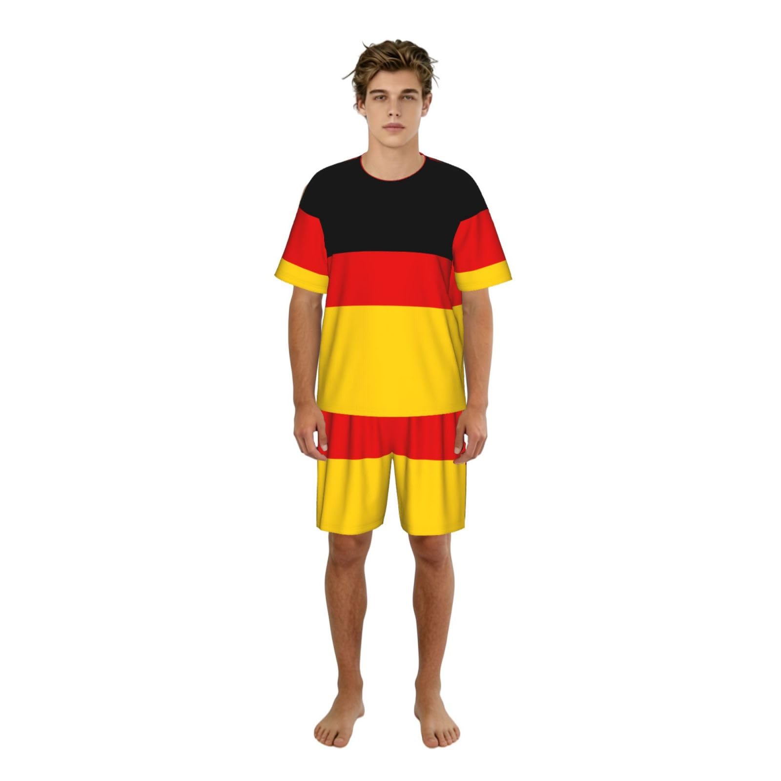 Pyjama drapeau allemand confortable pour des soirées cocooning et nuits fraîches - 8