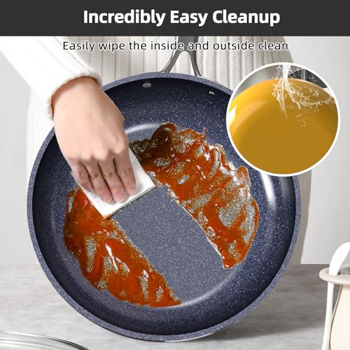 Image of Nuwave Lux 13pc Forged Lightweight Cookware Set PFAS Free, Healthy G10 Duralon Ceramic Coating, Ultra Non-Stick, Stay-Cool Handles, Works on All Cooktops & Induction Ready