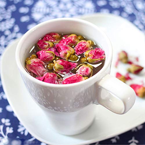 dried rose buds edible fragrant dried flowers for tea baking crafts potpourri - red rose buds 35oz