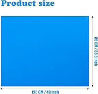 Vista 2 de Parches de piscina sobre el suelo - Kit de reparación de revestimiento de vinilo de 49 x 34 pulgadas con parche rectangular (azul)