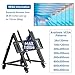Duiliuu Low Height Mobile TV Stand, Rolling TV Stand with Wheel for 26-65 inch TV, Hight Adjustable, 36° -68° Adjustable Viewing Angle,Max 50KG, Vesa 600×500