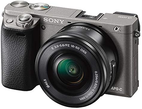 Bild von Sony Alpha 6000 Systemkamera (24 Megapixel, 7,6 cm (3") LCD-Display, Exmor APS-C Sensor, High Speed Hybrid AF) inkl. SEL-P1650 Objektiv graphit-grau
