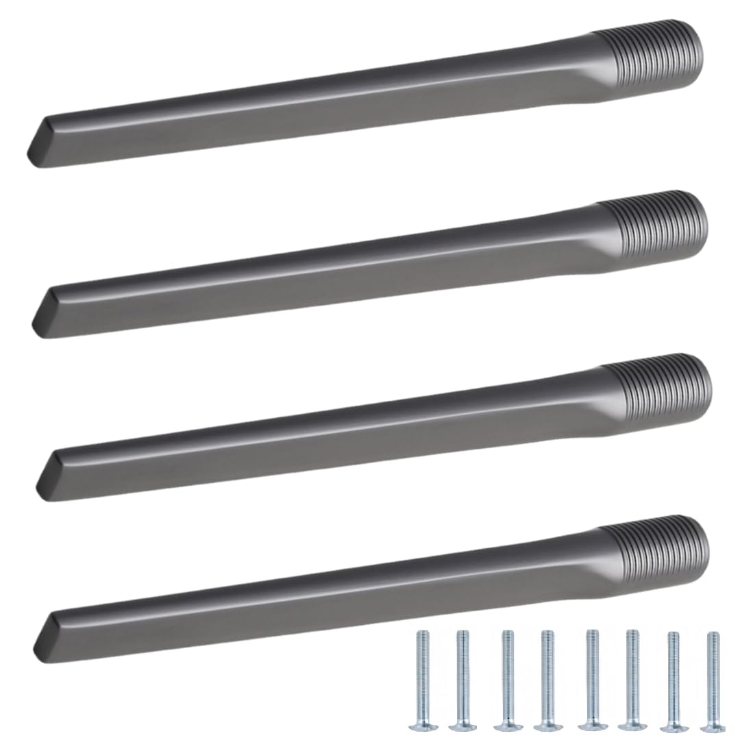 NLQCSXWEP Zinc Alloy Cabinet Bow Handle, Zinc Alloy Cabinet Handles 4 pcs Gray Multiple Sizes Single Hole(9018-192mm)