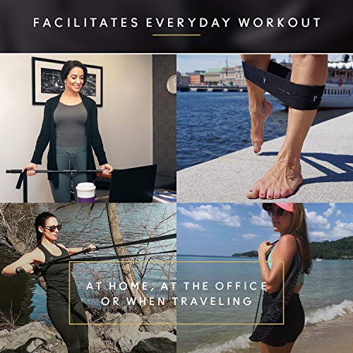 Swedish Posture Mini Gym, Full Body Exercise Kit with Resistance Band to Use at Home, to Travel, Or at The Office