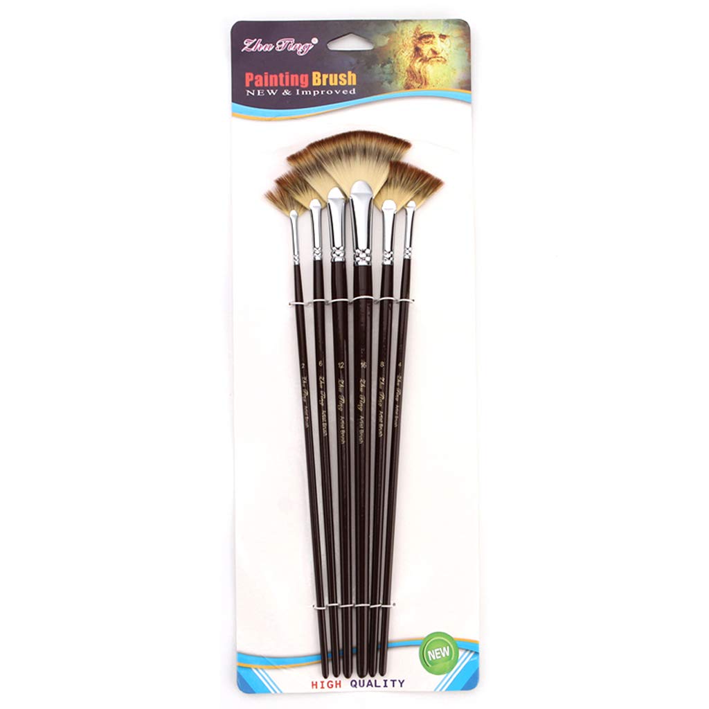 BROSSE POUR PEINDRE04--Brosse à Aquarelle Avec Manche En Bois Et Poils