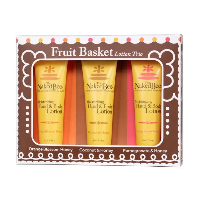 Image of The Naked Bee Fruit Basket Lotion Trio