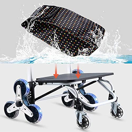 SENWEI Multifunktions-Einkaufstrolley, Küchenaufbewahrung, Mehrzweckwagen, rostfrei, Aluminiumlegierung, faltbar… – Bild 4