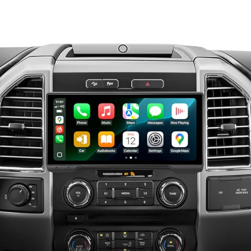 10.33" Android 13 Car Stereo for Ford F150 F250 F350 F450 (2015-2020) - 4G+64G, Wireless CarPlay Android Auto with 1600x720 QLED, BT 5.4, 5G WiFi, Plug & Play Radio (Fits 8" OEM Screen) 4+64
