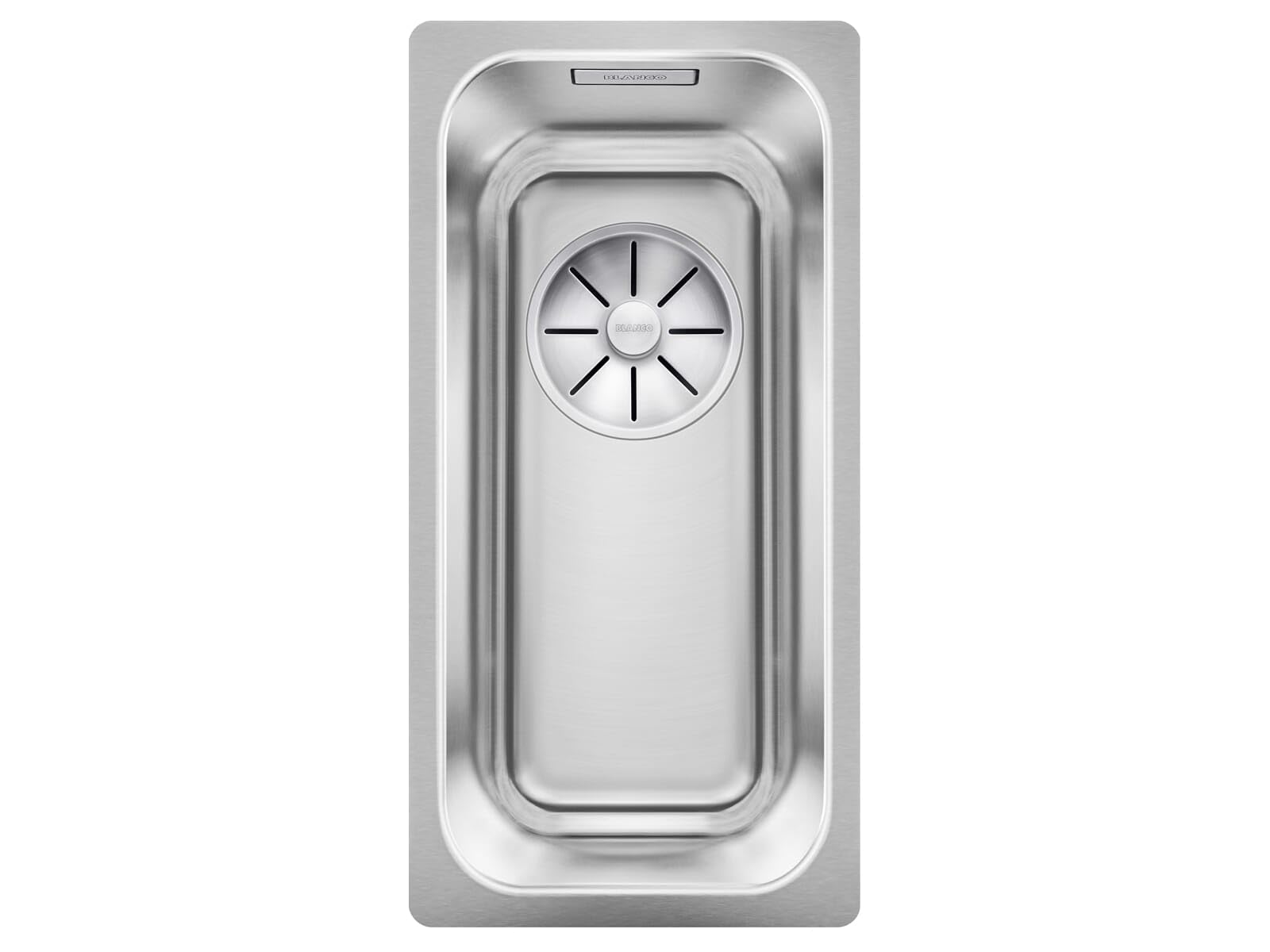 BLANCO Solis 180-U | Stainless Steel Sink | Installation Type: undermount Installation | for 30 cm Wide Base cabinets | Resistant to Scratches | Spacious Bowl Volume | [22x44x13.4 cm]