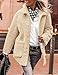 PRETTYGARDEN Women's Winter Faux Fur Coats Long Sleeve Lapel Button Down Pockets Fleece Sherpa Jacket Casual Trendy Outerwear (Beige,XX-Large)