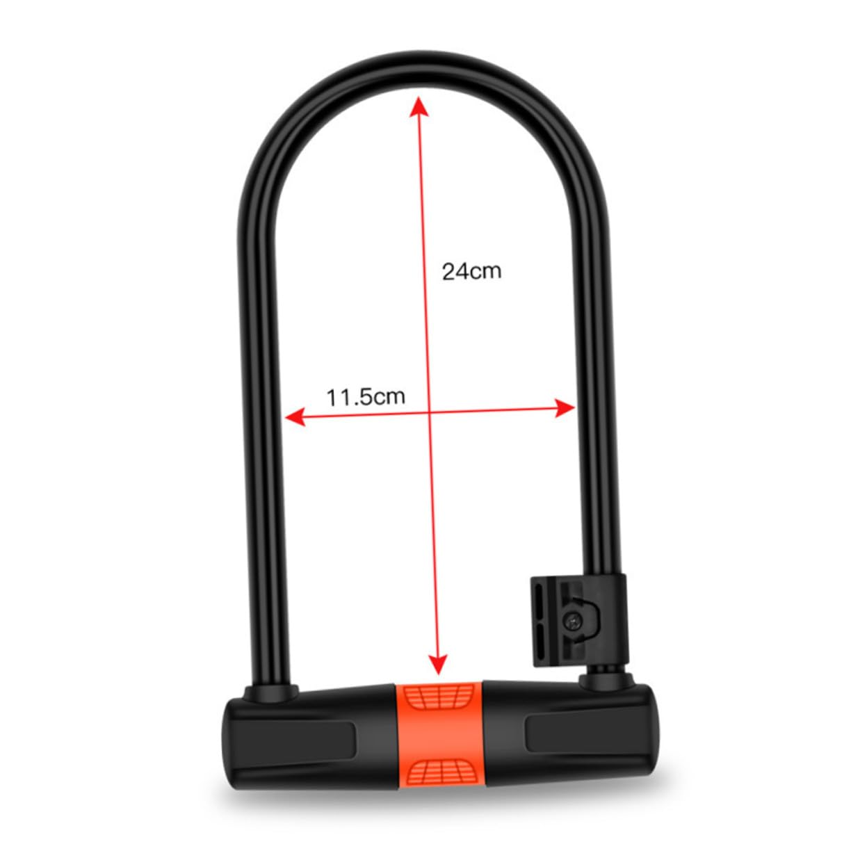 VICASKY Lucchetto Catena Antifurto per Bici Moto Cavo in Acciaio Legato Chiave Accessori per Mountain Bike Biciclette Elettriche Nero Arancione