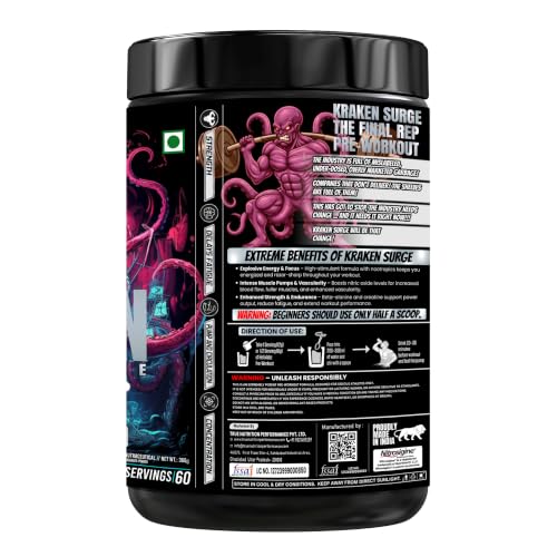 HELIXLABZ Kraken Pre-Workout 60 Servings Berry Storm 1 g - Image 4