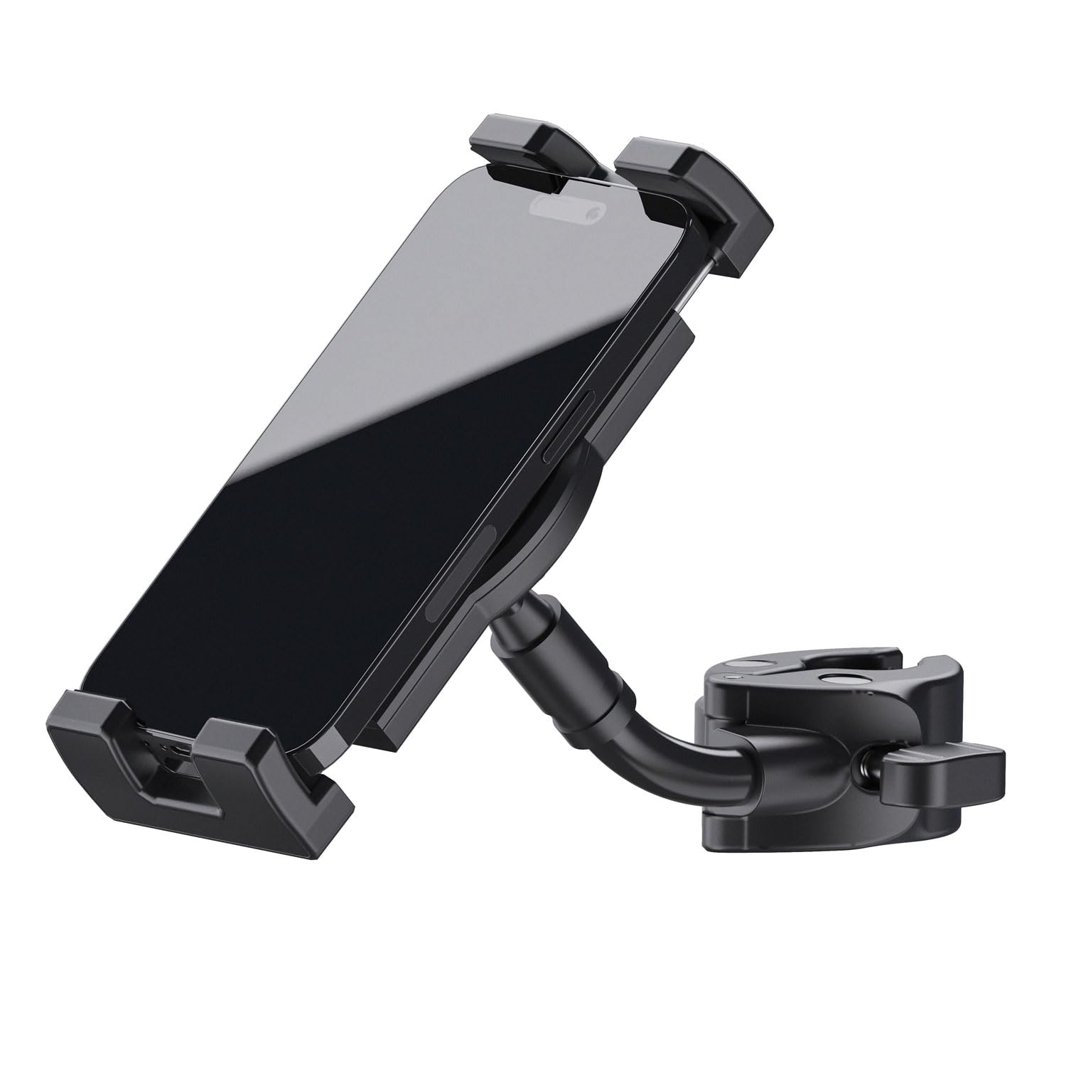 K-M 19764 - Supporto per smartphone con morsetto per tubi e treppiedi con panno in microfibra Keepdrum