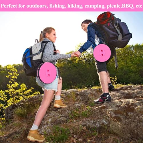 Image of Fishboy Upgraded Collapsible Stool, 400lbs Max Weight, Lightweight But Sturdy, Portable Retractable Folding Telescoping Foldable Camping Stool for Adults Outdoor Fishing Hiking BBQ