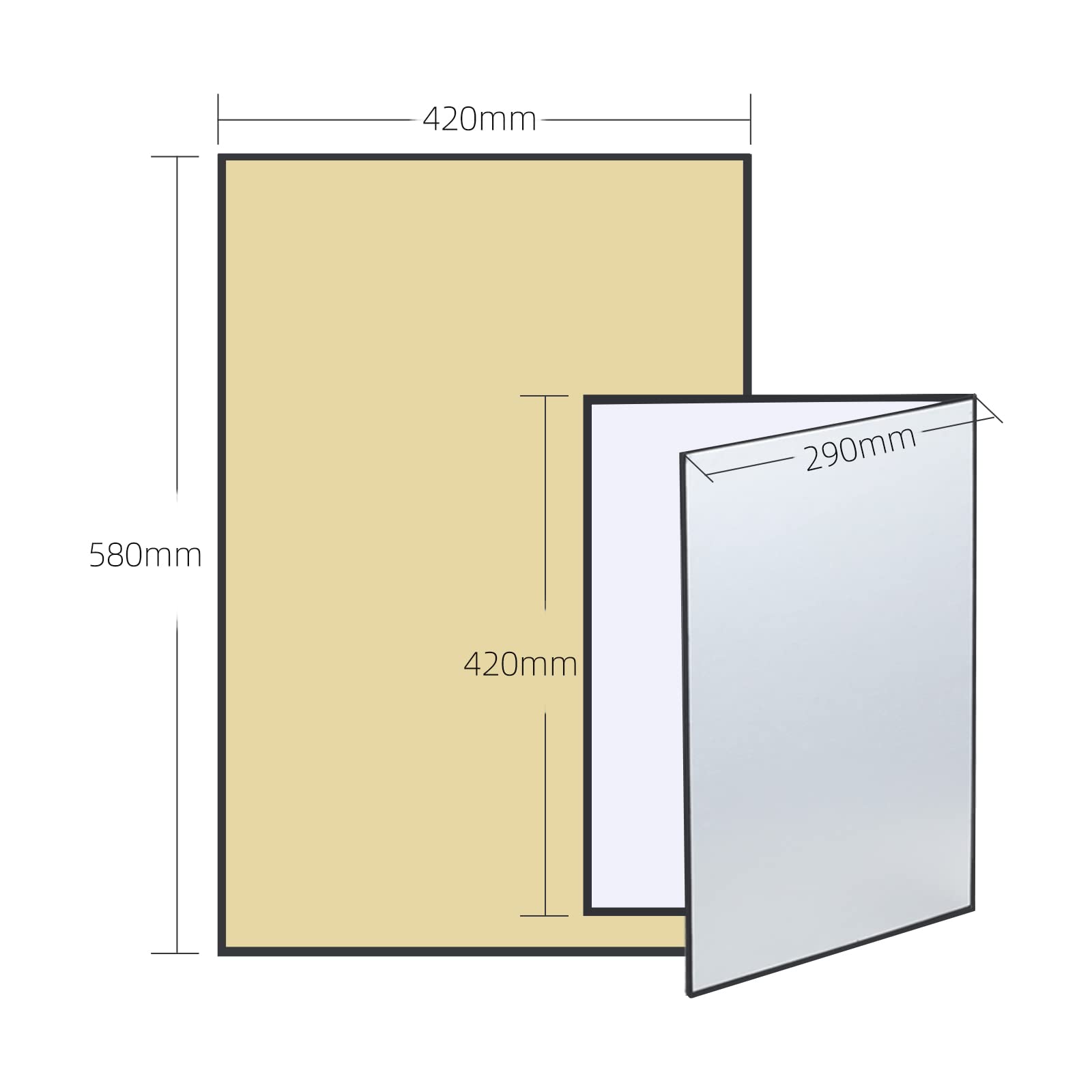 Soonpho Riflettore fotografico 3 in 1 A3 x 2, 42 x 29,7 cm, riflettore pieghevole per fotografia morta vita, gioielli, food, fotografia del prodotto, foto (oro/argento, bianco, nero)