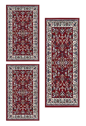 andiamo Klassischer Perserteppich Orientteppich-Ornamente Muster Webteppich Kurzflorteppich Runder Teppich, 100…