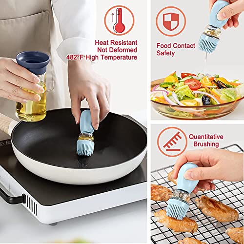 SAMSYOKI 2pcs Bottiglia di Olio con Pennello in