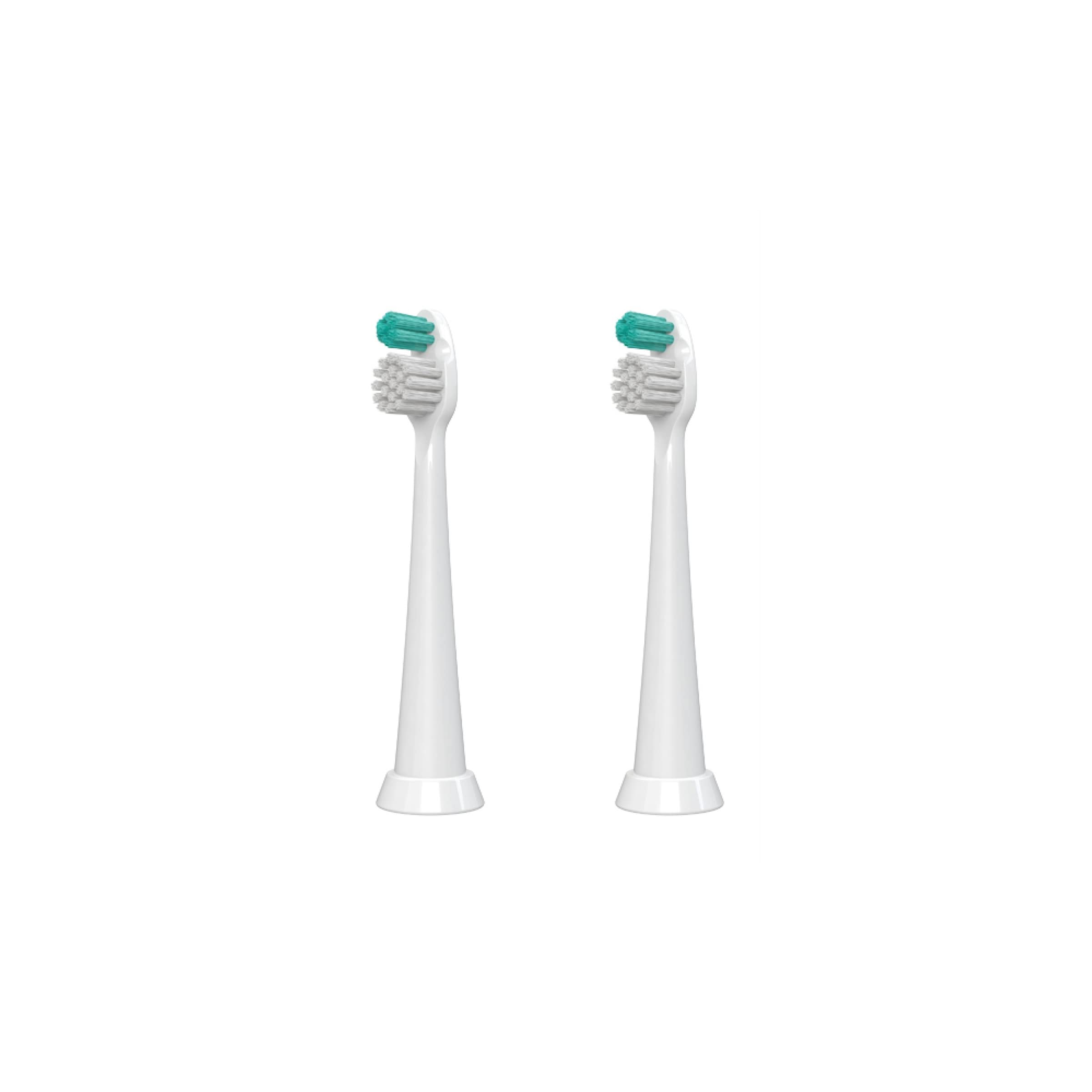 TAO Clean Umma Diamond Sonic Toothbrush Orthodontic Replacement Heads, (2-Pack), Replacement Heads for The TAO Clean Electric Toothbrush and Docking Station, White