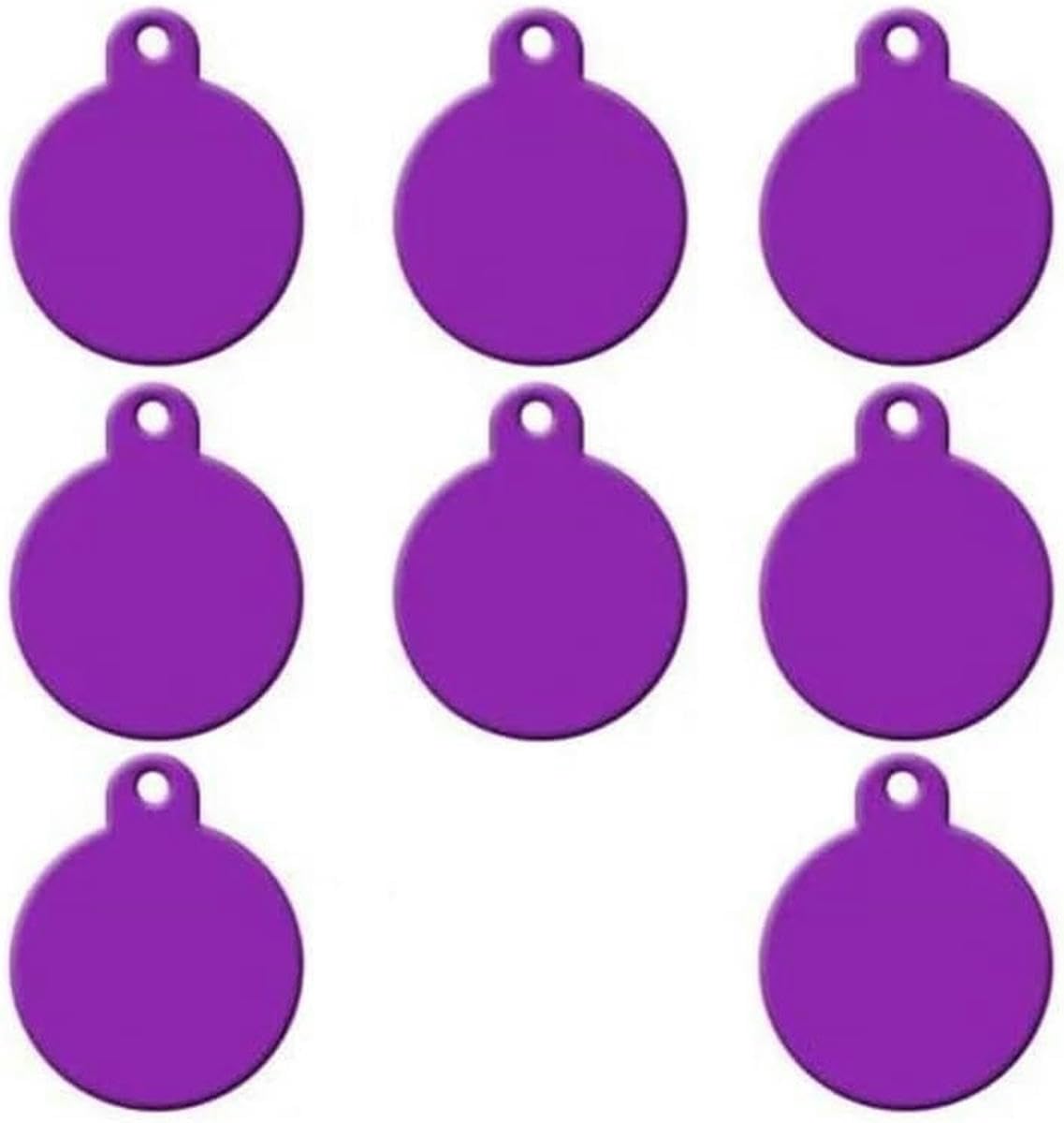 100 Stück runde, gravierbare Haustiermarke aus Aluminium, individuell gravierte Hundemarke aus Fell, personalisierte leere Haustiermarke, Namensschilder, individuell gravierter Haustiername, Adresse,