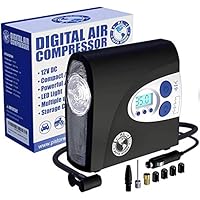 PI Auto Portable 12V Digital Tire Inflator Air Compressor
