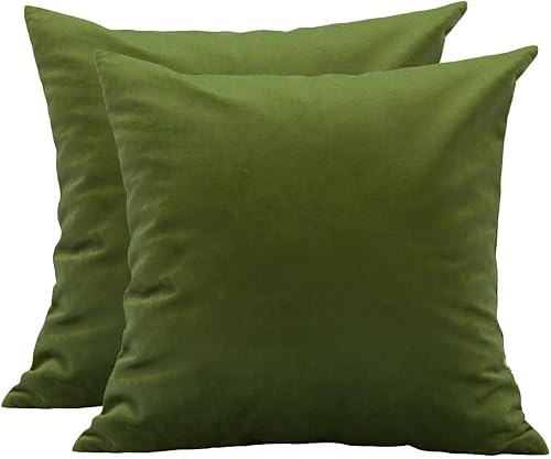 Miniatura 7 de TangDepot Paquete de 2 fundas de almohada de terciopelo sólido, fundas de cojín, fundas de almohada suaves y súper lujosas, fundas de almohada