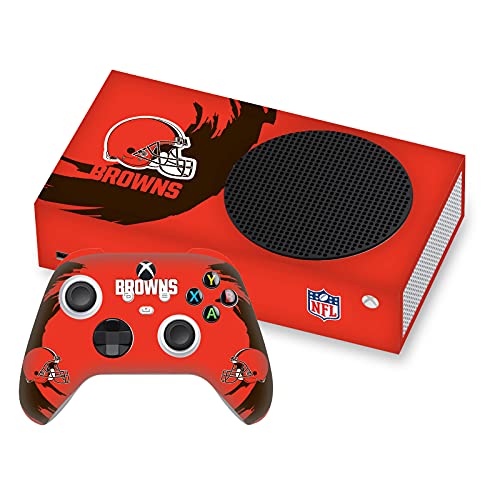 Peau vinyle NFL Cleveland Browns Xbox Series S pour une ambiance gaming de salon