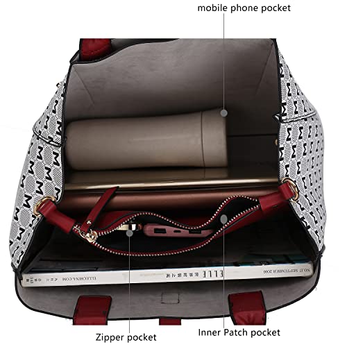 Image of J'OMOR by Mia Satchel Bag & Wristlet Wallet for Women's Crossbody Bag Tote Handbag Top-Handle Purse