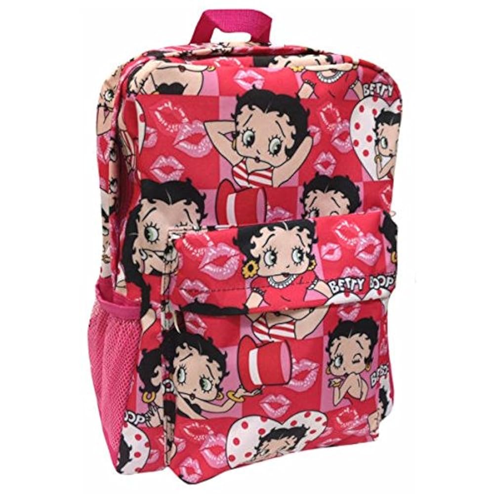 [美品]希少！BETTY BOOP ベティ・ブープ リュック/ショルダーバッグ BETTY BOOP リュックサック ベティ・ブープ バックパック ピンク