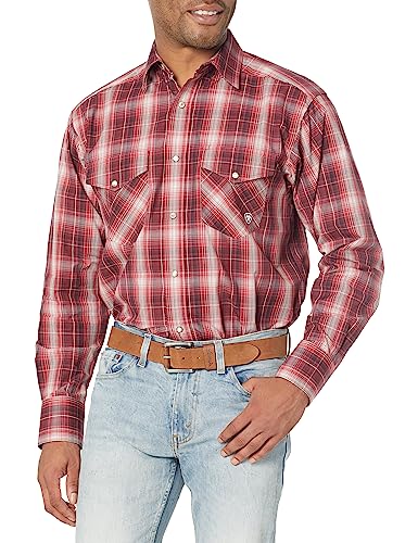 Image of Ariat Male Pro Series Wagner Classic Fit Shirt Rio Red Medium