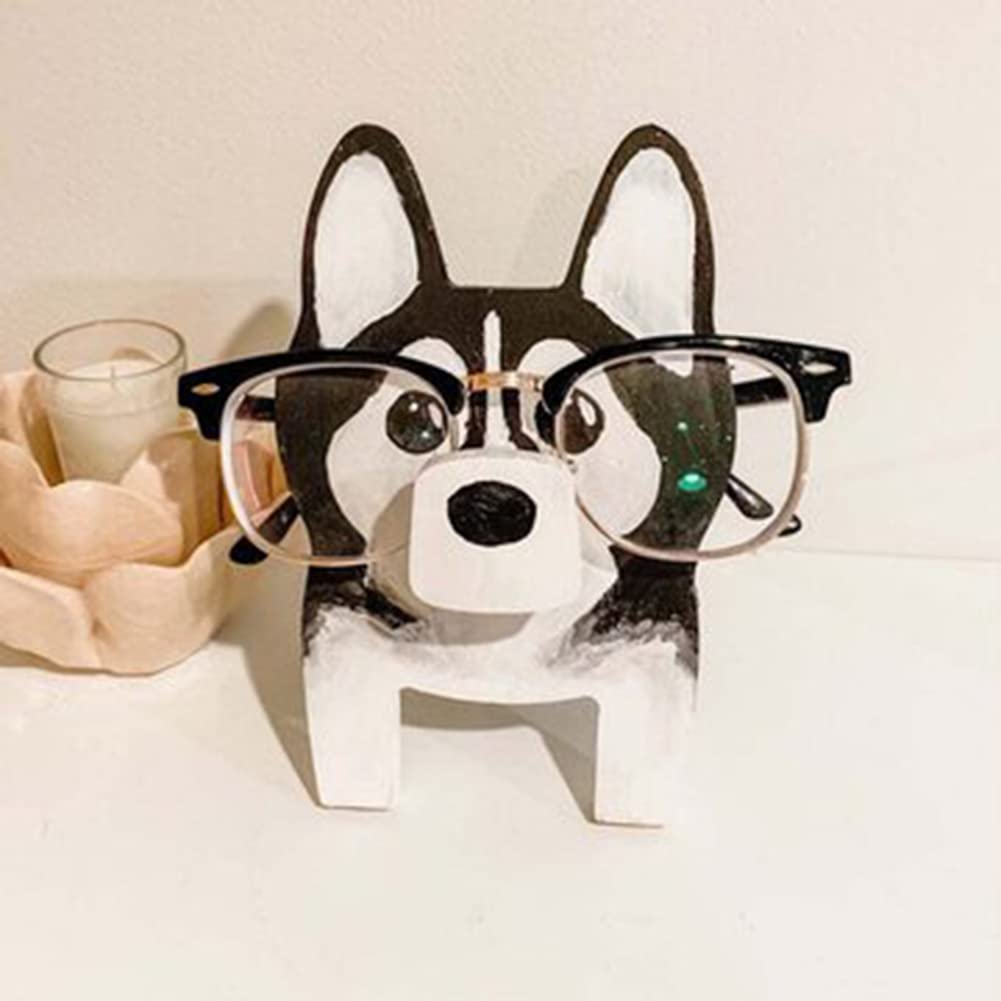 DUHANXI Cute Creative Animal Glasses Holder,Fun Eyeglass Holder Display Stands,Pet Glasses Stand Holder for Home Office Desktop Decor (A-2)
