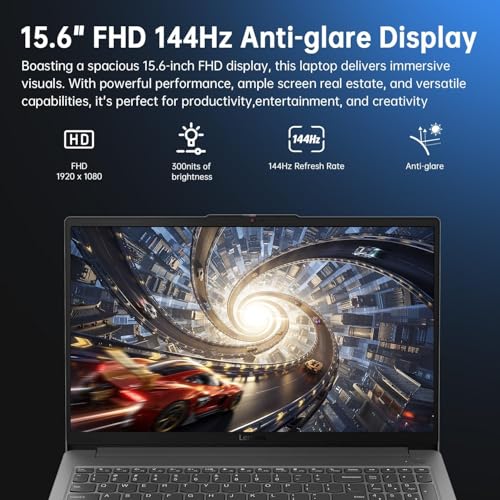 Image of Lenovo LOQ Gaming Laptop RTX 3050 - Intel Core i5-12450HX Beat AMD Ryzen 5 7235HS - 15.6 inch FHD IPS Display 144Hz -32GB RAM - 2B PCIe SSD - Backlit Keyboard -Windows 11 -G-SYNC -HDMI Cable