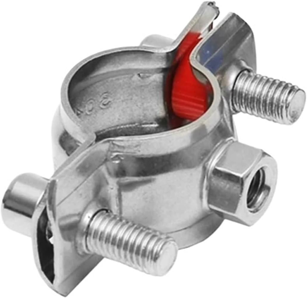 304 stainless steel nut pipe support pipe fixed support bracket pipe clamps bracket water pipe clamps M8(Inside diameter25)