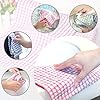 Sourcingmap Cotton Dish Cloths 38 x 27 cm Pack of 6 - Pink