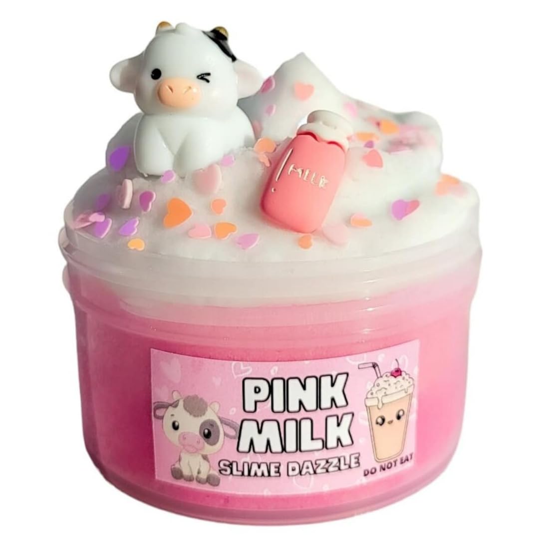 Generic Pink Cloud Slime Not Sticky, Drizzly, Perfect for Beginners, 6 Fl Oz Made in USA