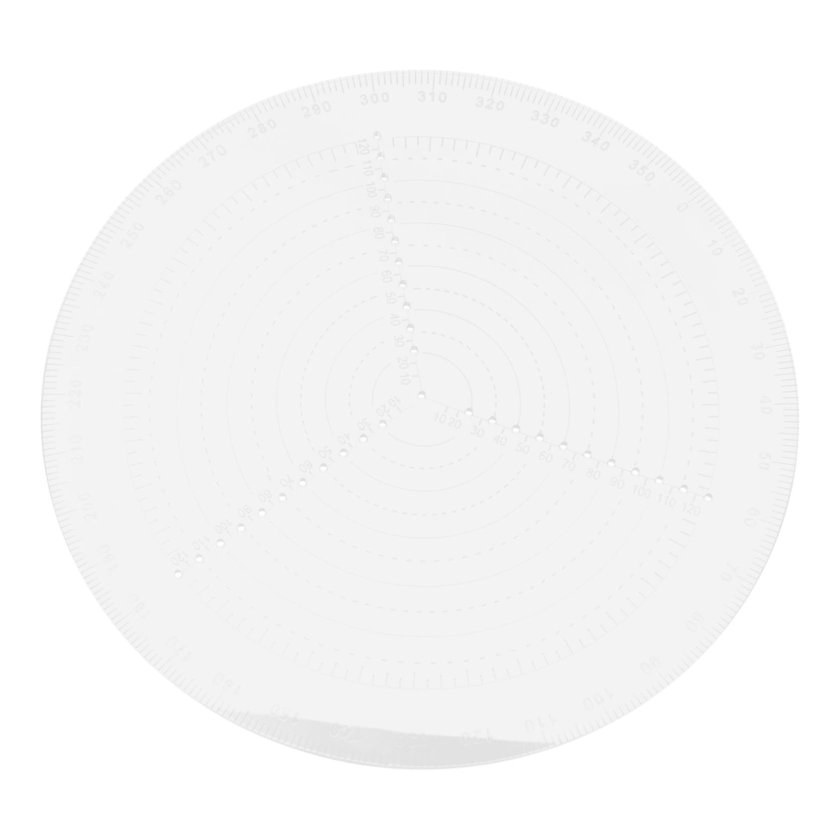 Buscador de Centro Redondo de Pvc para Torneado de Madera | Medición Precisa, Diseño Multifuncional, Compacto y Portátil, para Principiantes y Carpinteros en Manualidades Escolares