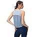 LCZYMEN Women's Gym Vest Women's Yoga Shirts Vests Fitness Crop Tops Pleated Crumpled Loose Breathable Sports T-Shirts-Green Fruit-Xl-10