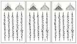 Rita Small Tattoos Muay Thai sak yant Talisman Thailand Cartoon Temporary Water Transfer Tattoo Paper for Women Kids Men Body Art Arms Legs Hand Neck Decorations Fun Party Gift (Pack 3 PCS.) (04)