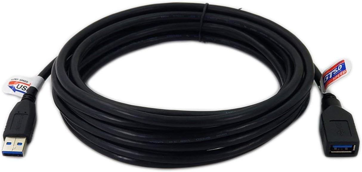 iMBAPrice USB 3.0 Extender - 15 Feet SuperSpeed USB 3.0 A Male to USB 3.0 A Female Extension Cable (Black)