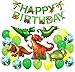 Produktbild Jiahuade Dinosaurier Geburtstag Deko Set,Dinosaurier Geburtstag Girlande,Folienballon Dinosaurier Geburtstag,Kindergeburtstag Deko Dinosaurier,Dinosaurier Party Set Geburtstag (A)