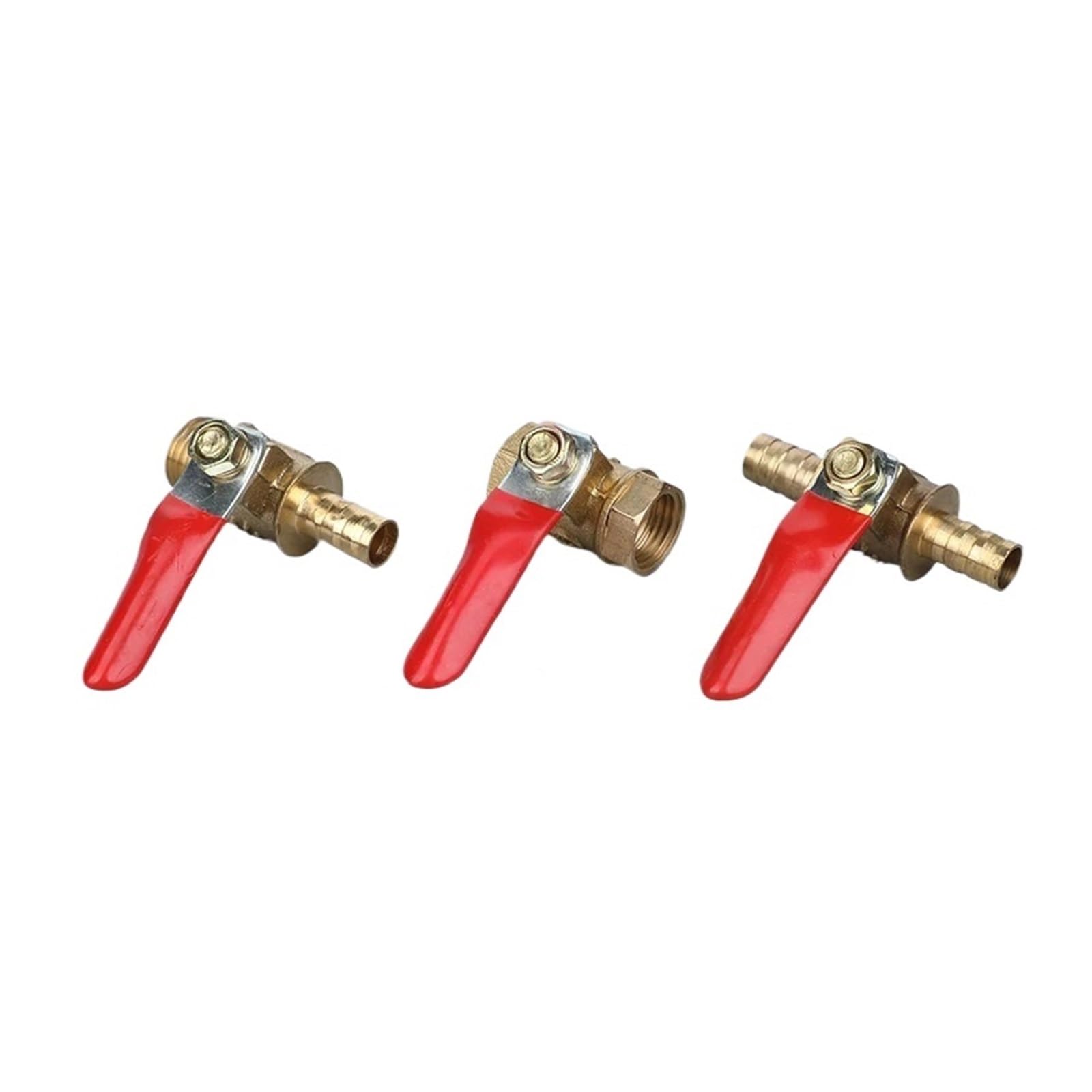 ALKOY 1 Piece Brass gate Valve Internal Thread G1/8 1/4 3/8 1/2 3/4 1 1-1/4 tap Water Valve Switch Valve Internal Thread gate Valve (Color : G Internal Thread_1PCS RED, Size : 1l4)