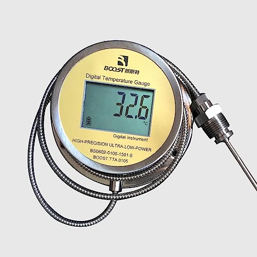 Industrial Boiler Display Kettle High Precision Temperature Tester Digital Temperature Gauge 304 Stainless Steel Probe -50~200?