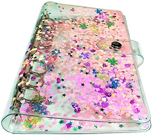 Standaard A5 ringboekhoes van MMBOX, met 6 gaten, zacht PVC, transparant, voor het binden van bladeren, A5 - 23,5 x 18 cm