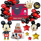Décoration de Fête Mickey, Affiches de Ballon Thème Mickey, Fournitures de Fête D'anniversaire Pour Enfants, Décorations de Fête, Ballons en Papier D'aluminium Mickey, Ballons en Latex
