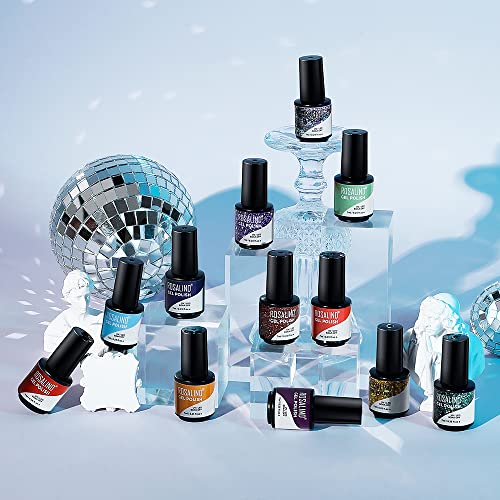 ROSALIND UV Nagellack Set Shellac 12 Farben Mini Gel Nagellack Set LED/UV Lamp Lack Soak Off Gel Nail Polish für Nagel… – Bild 6