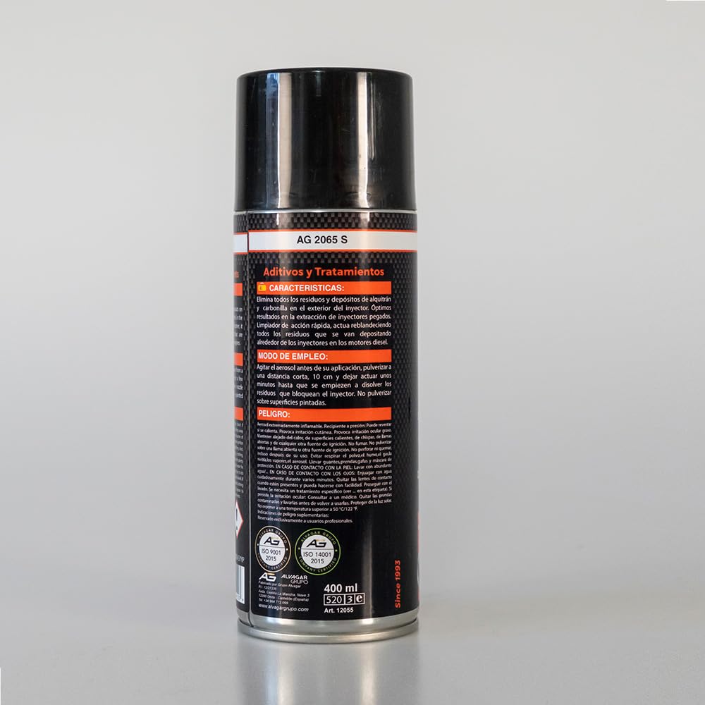 Chemical Extractor FOR INJECTORS (400 ml) | Extractor químico para inyectores | Eliminar los depósitos de alquitrán, Aceite y carbonilla | Facilita el desmontaje de inyectores