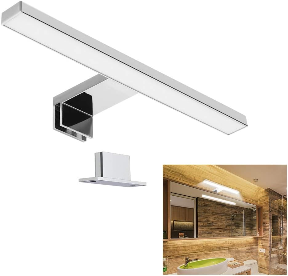 LED Mirror Light Bathroom Cabinet Light Make-up Mirror Light Vanity Light Wall Lamps IP44 Neutral White Product Length: 300mm