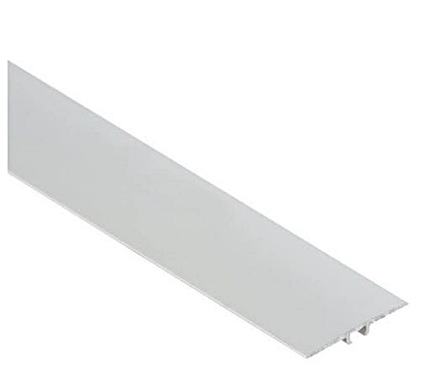 Tmw Profiles Silver Flat Aluminium Transition Strip 35Mm X 0.9M Threshold Carpet Door Floor Edging Strip (Silver)