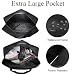 PALAMEA Groß Faltbare Handgepäck 55x40x20, 45L Leichter Reisetasche Handgepäck TUI Airways Lufthansa Reisetasche Koffer Reise Handtaschen Organizer Duffle Bag -schwarz