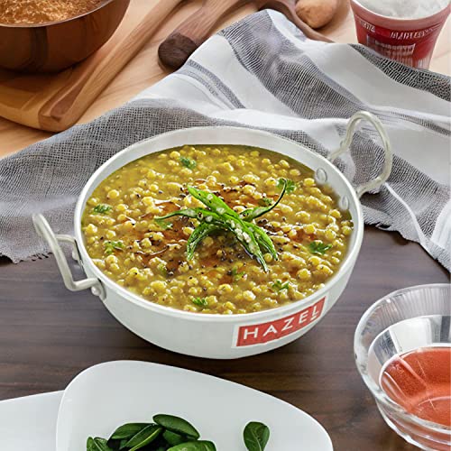 HAZEL 2300 ML Aluminium Kadhai with Handle | 4mm Thick Induction Base Kadai for Cooking | Heavy Aluminium Cookware for Daily Use - Image 2